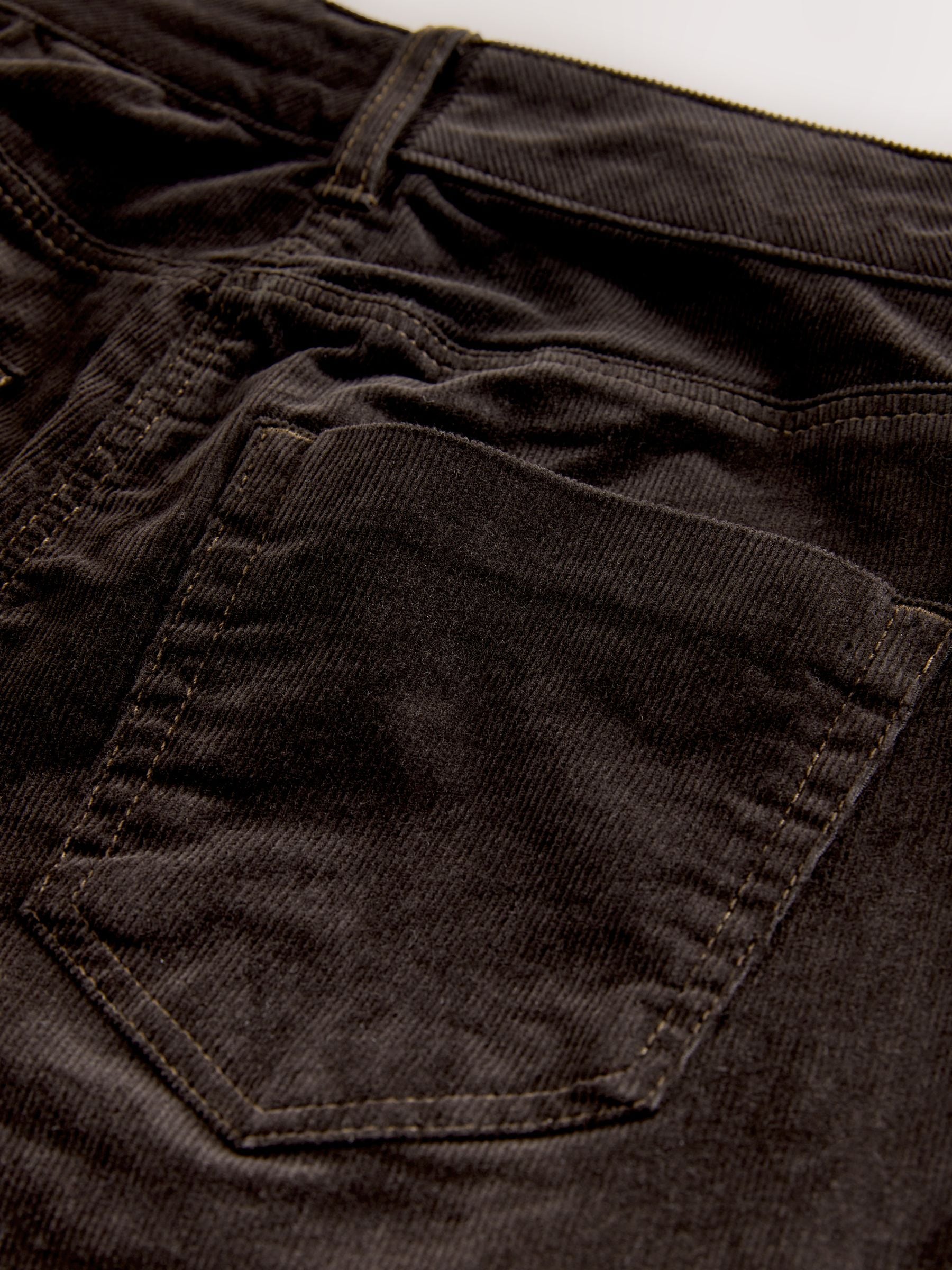 Chocoladebruin - Corduroy boot cut broek