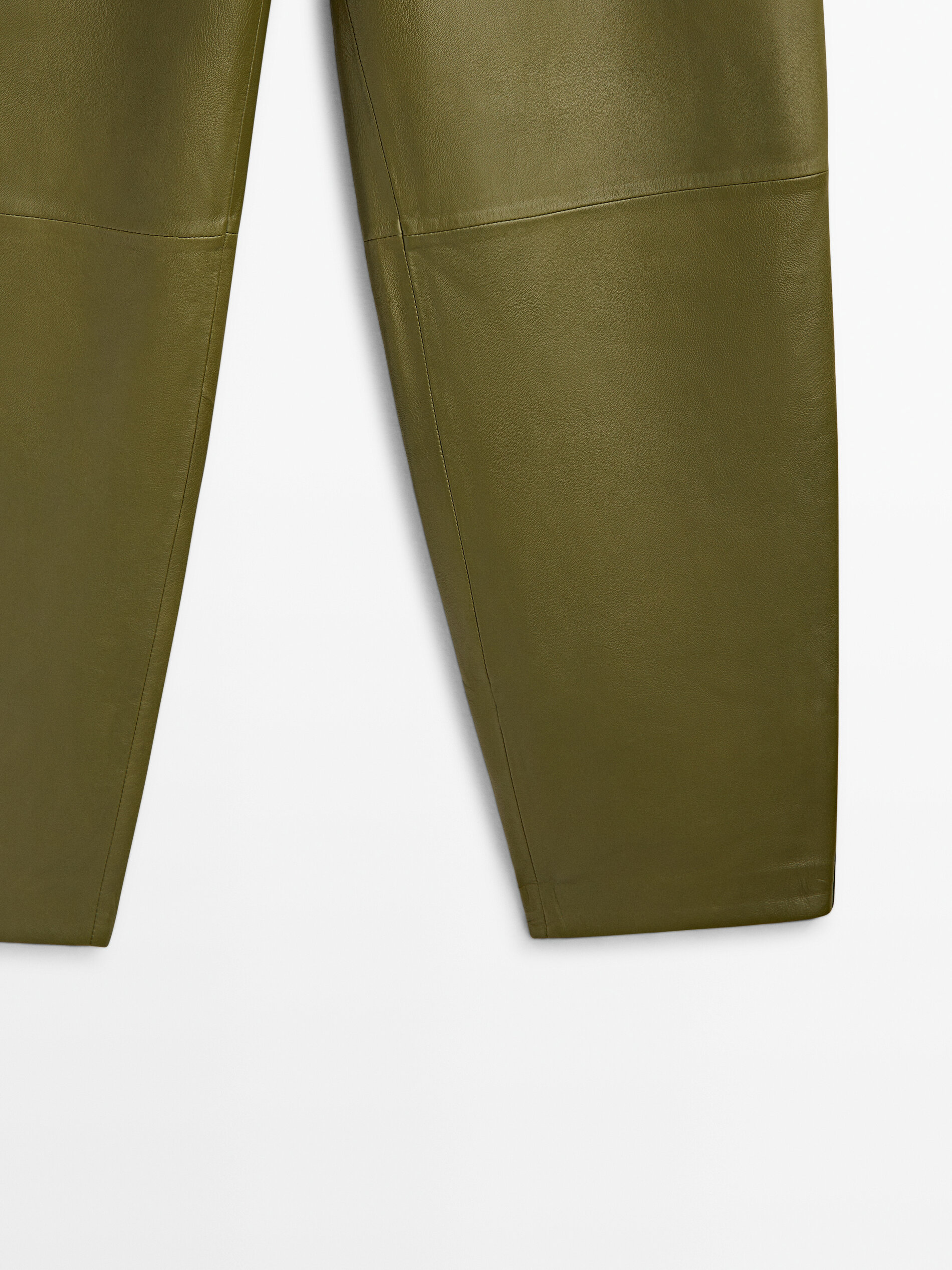 Calça de couro napa - VERDE