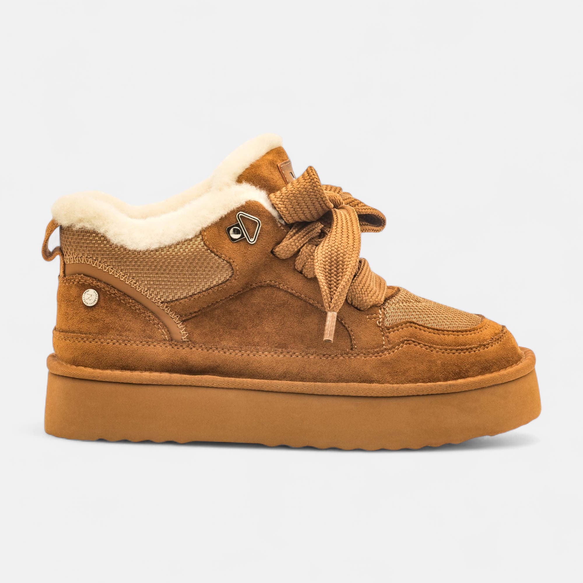 Baskets basses Femme cognac