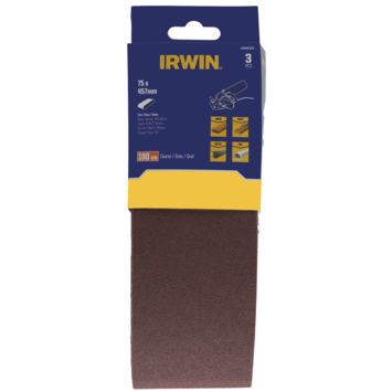 Irwin schuurband 75 x 457 mm K100 voor B D KA86/88, 3 stuks