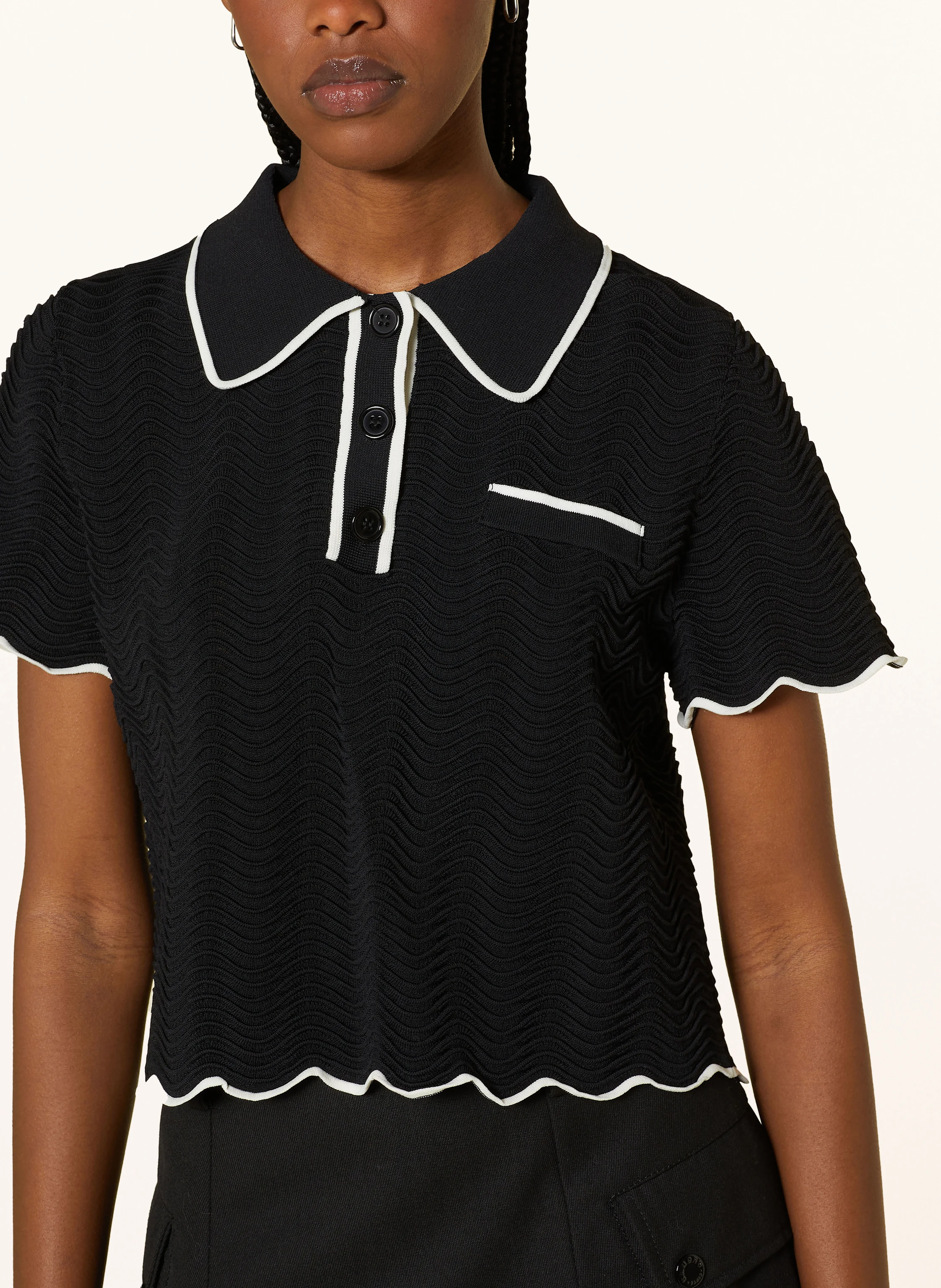 SUNCOO Strick-Poloshirt PIKIL