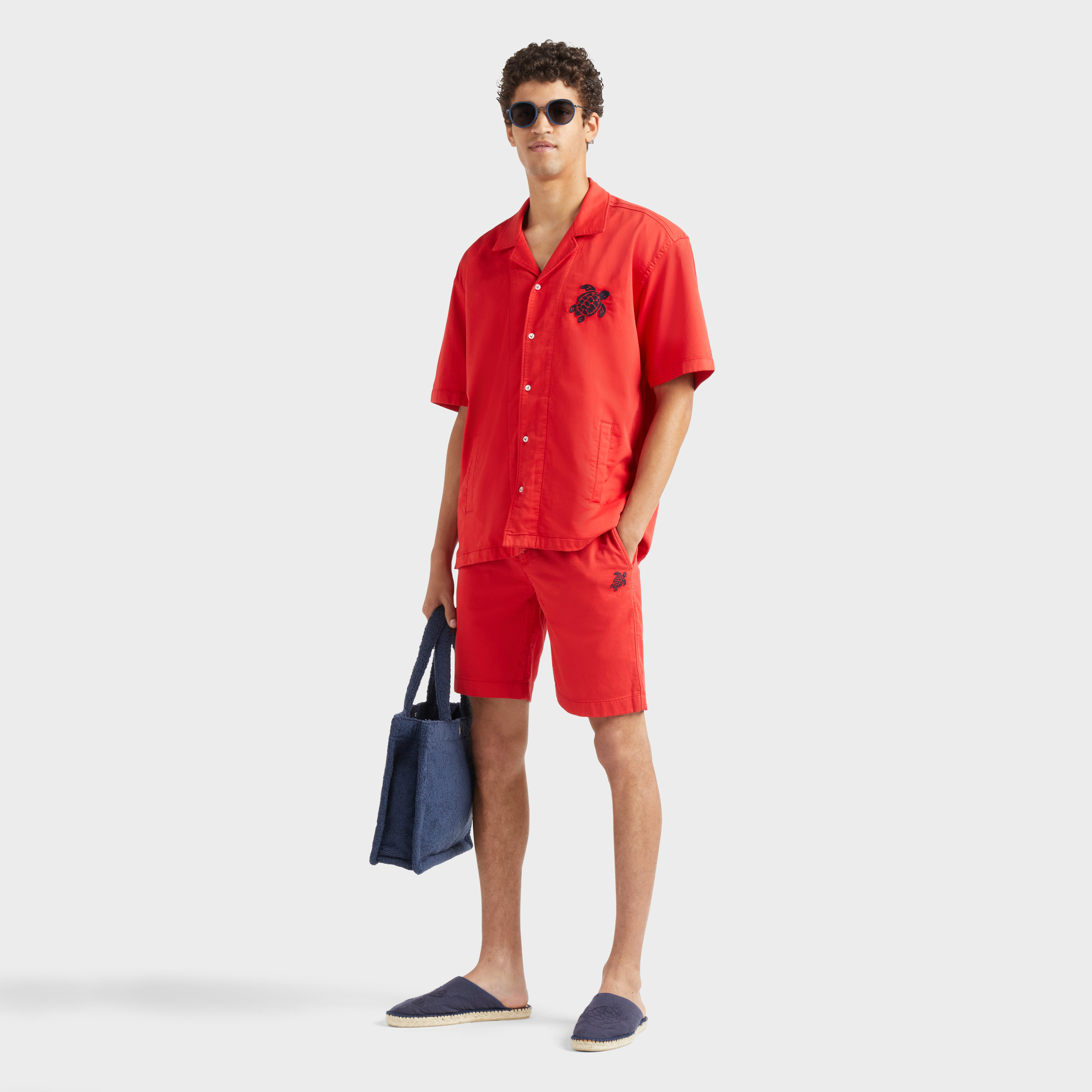 Bermuda en coton stretch homme Tortue