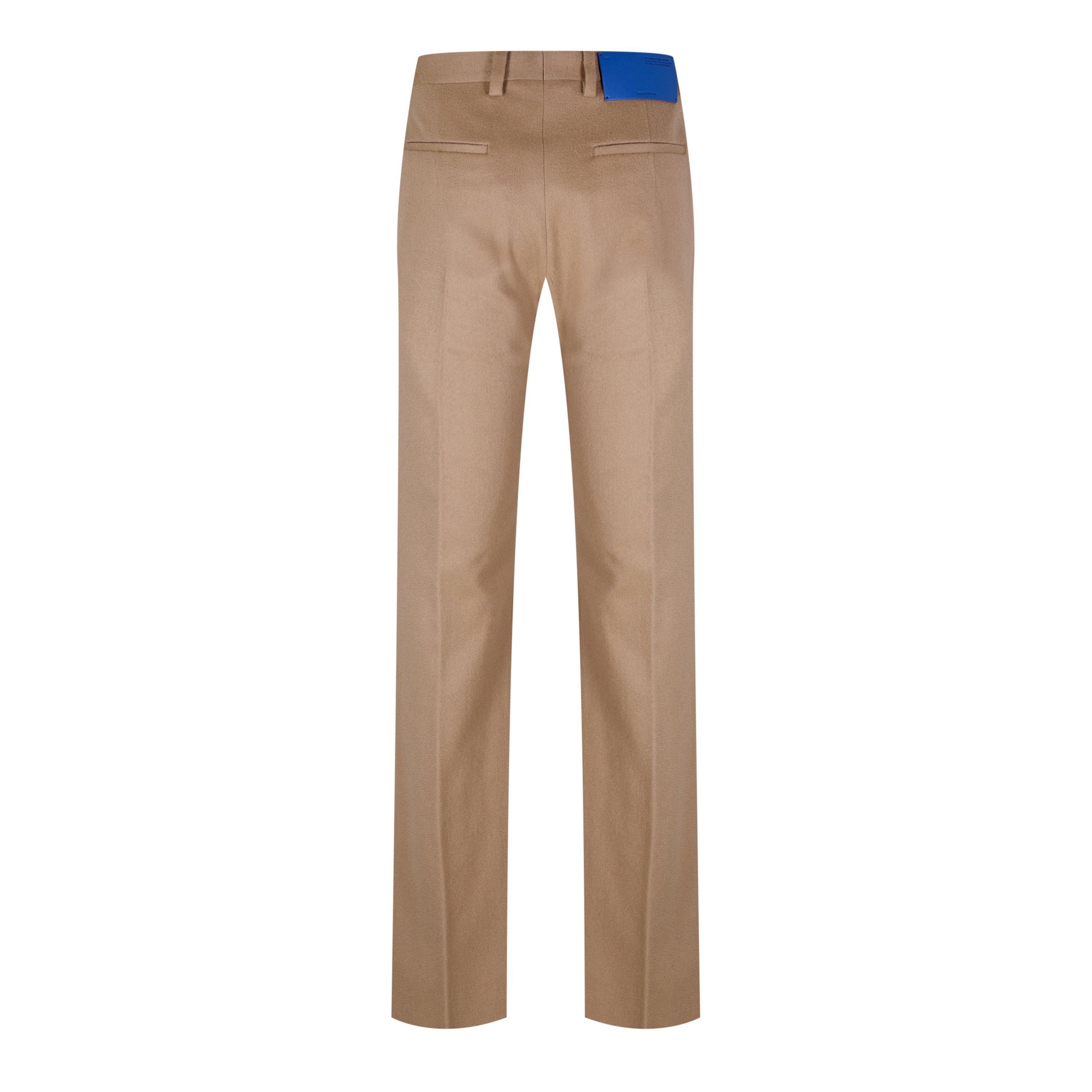 Off White Slim Fit Trousers