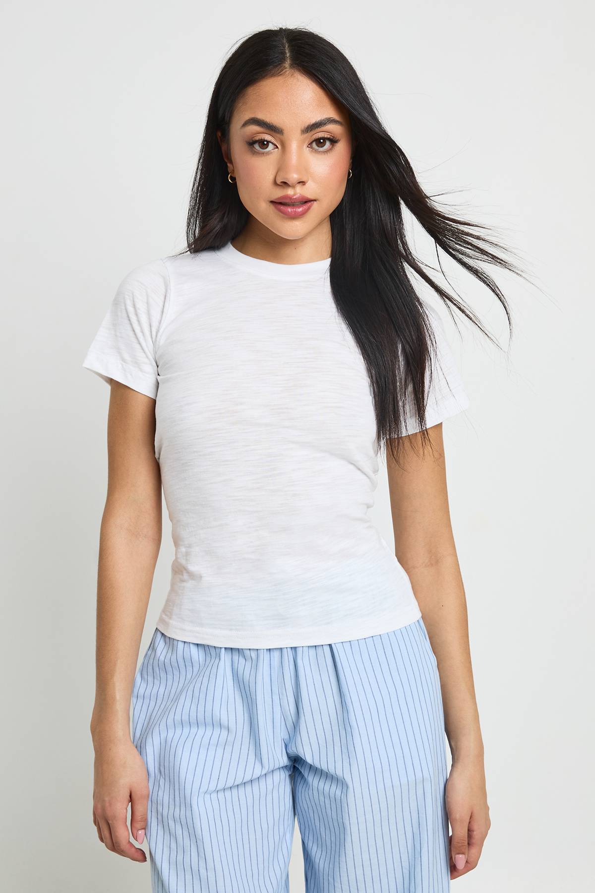 boohoo T-shirt Court Semi-transparent En Coton Slub