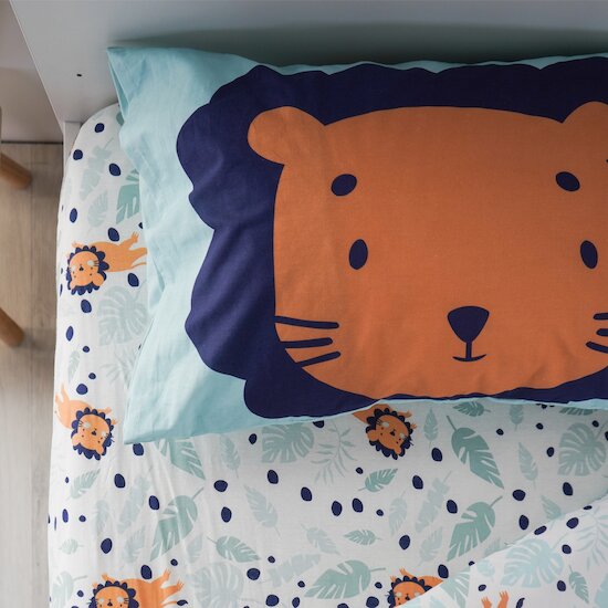 Parure de lit couette + taie   Lion        100 x 140 cm   de               Petit à petit