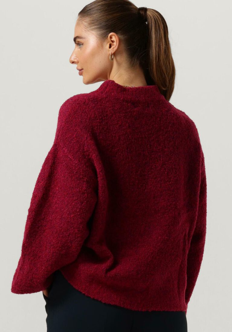 NOTRE-V fuchsia notre-v trui nv-clarice boucle knit blouse