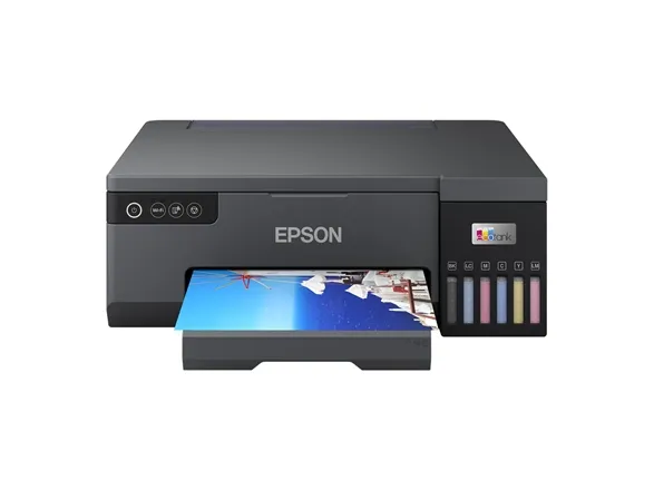 Epson EcoTank L8050 - Printer - farve - blækprinter - ITS - A4 - 5760 x 1440 dpi - op til 8 spm (mono) / op til 8 spm (farve) - Wi-Fi(n)