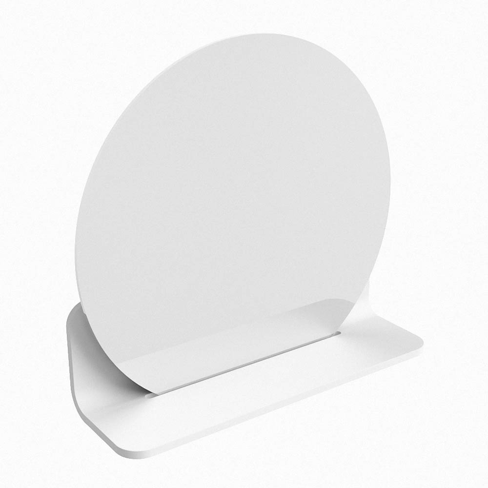 Mondiaz Spot spiegel rond Ø40cm met planchet talc