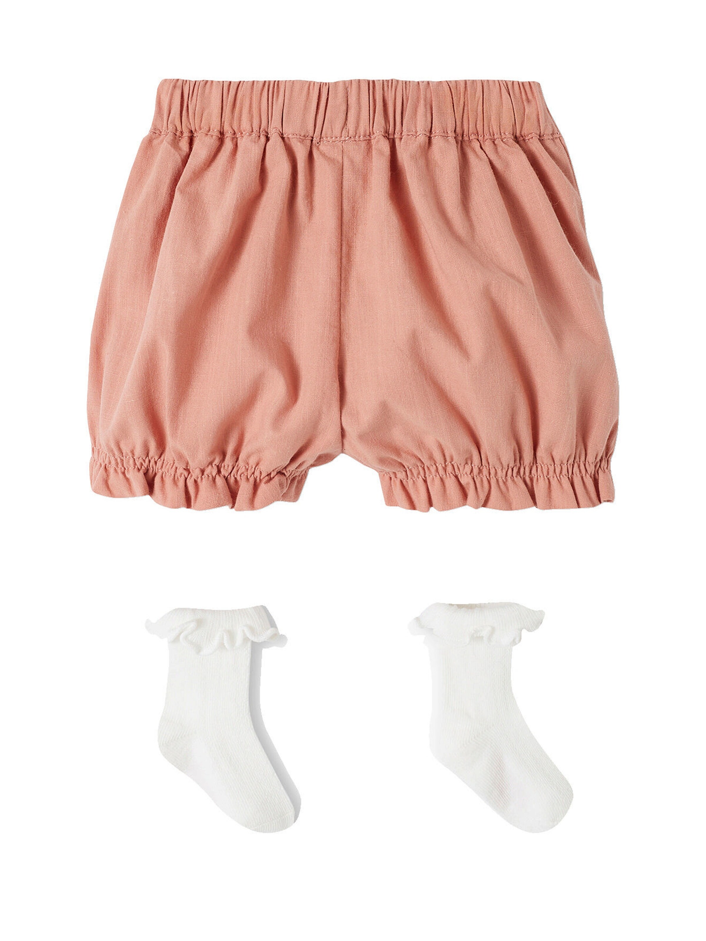 Vertbaudet Mädchen Baby-Set: Shorts & Socken rosa