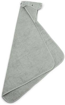 LIEWOOD Albert Håndkle med Hette, Hippo Dove Blue