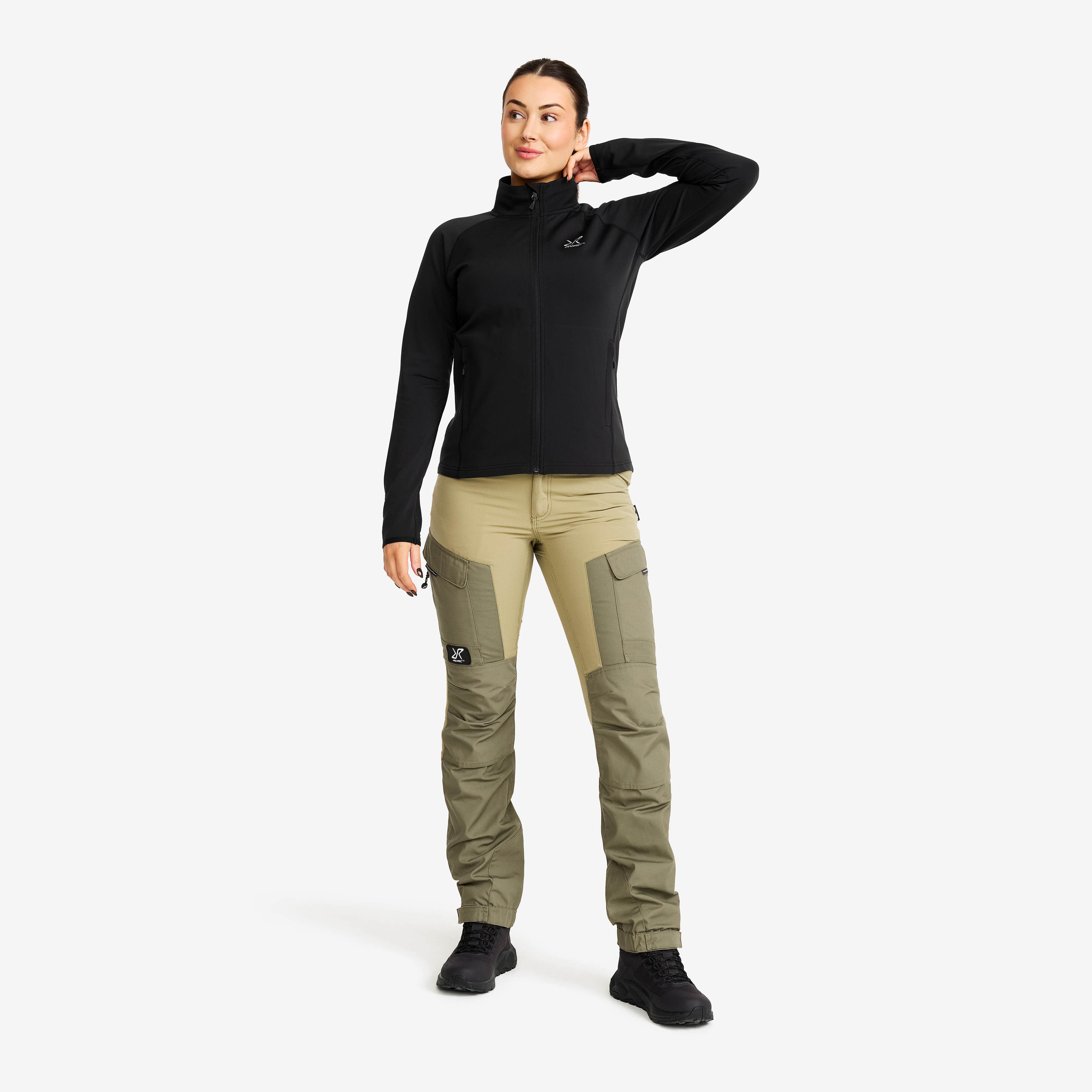 Evolution Light Stretch Fleece Dame Black