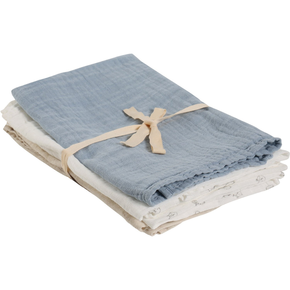 Køb Pippi Ashley Blue Stofbleer (3-Pack)