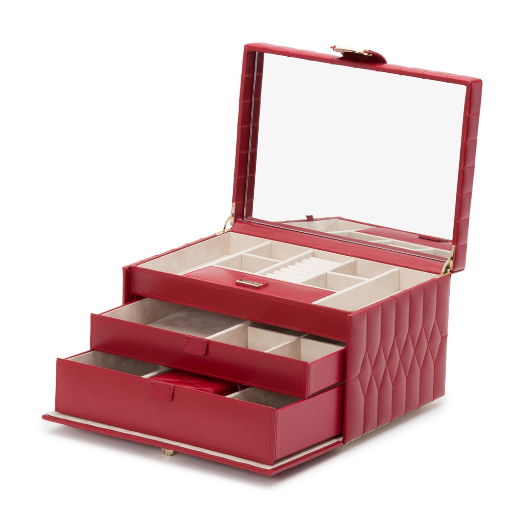Wolf 1834 Caroline Schmuckbox Medium Rot