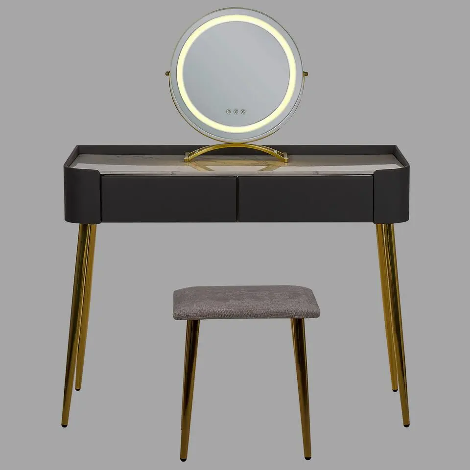 SURIN - Kaptafel - Grijs - MDF