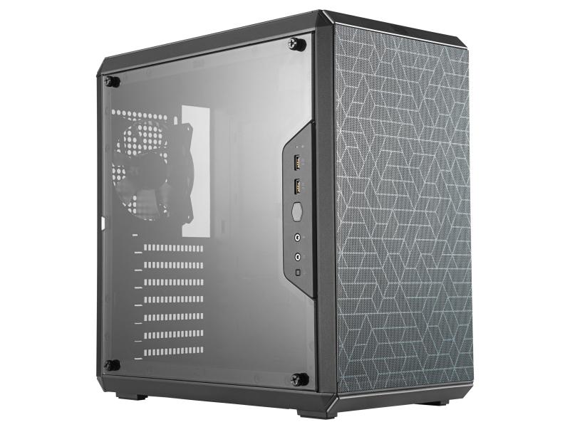 Cooler Master PC-Gehäuse MasterBox Q500L Flexibel gestaltbarer Mid-Tower mit Mini-Tower Abmessungen
