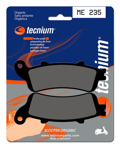 Plaquettes de freins Tecnium Scooter organique - ME235