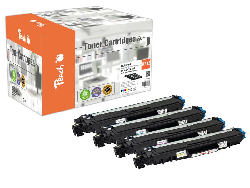 Peach Toner Brother TN-243 BK, C, M, Y Druckerpatrone: Schwarz, Cyan, Magenta, Gelb
