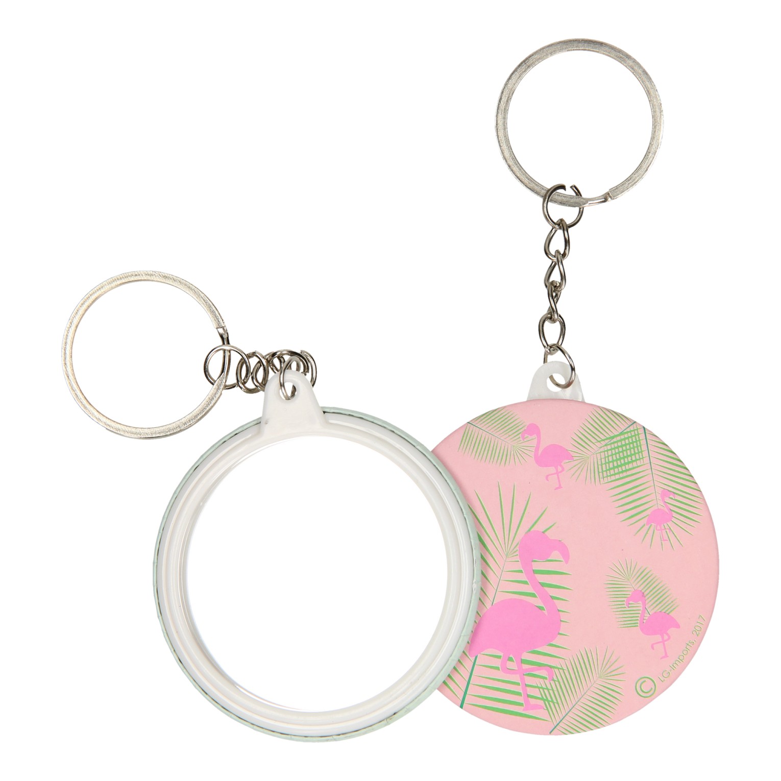 Sleutelhanger Flamingo met Spiegeltje