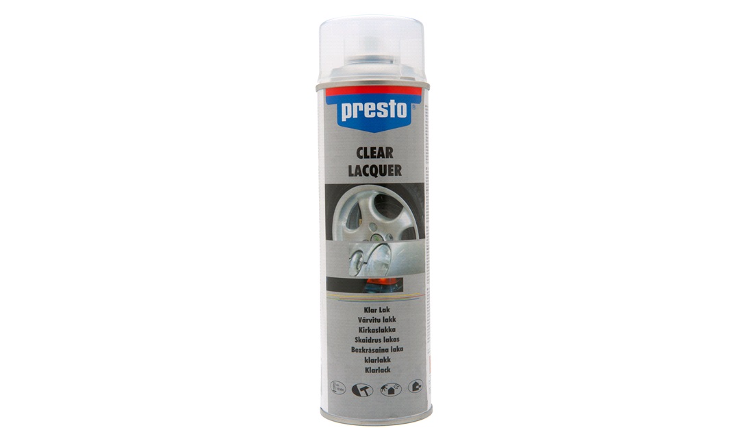Spraymaling, klar lak, acryl 500 ml.