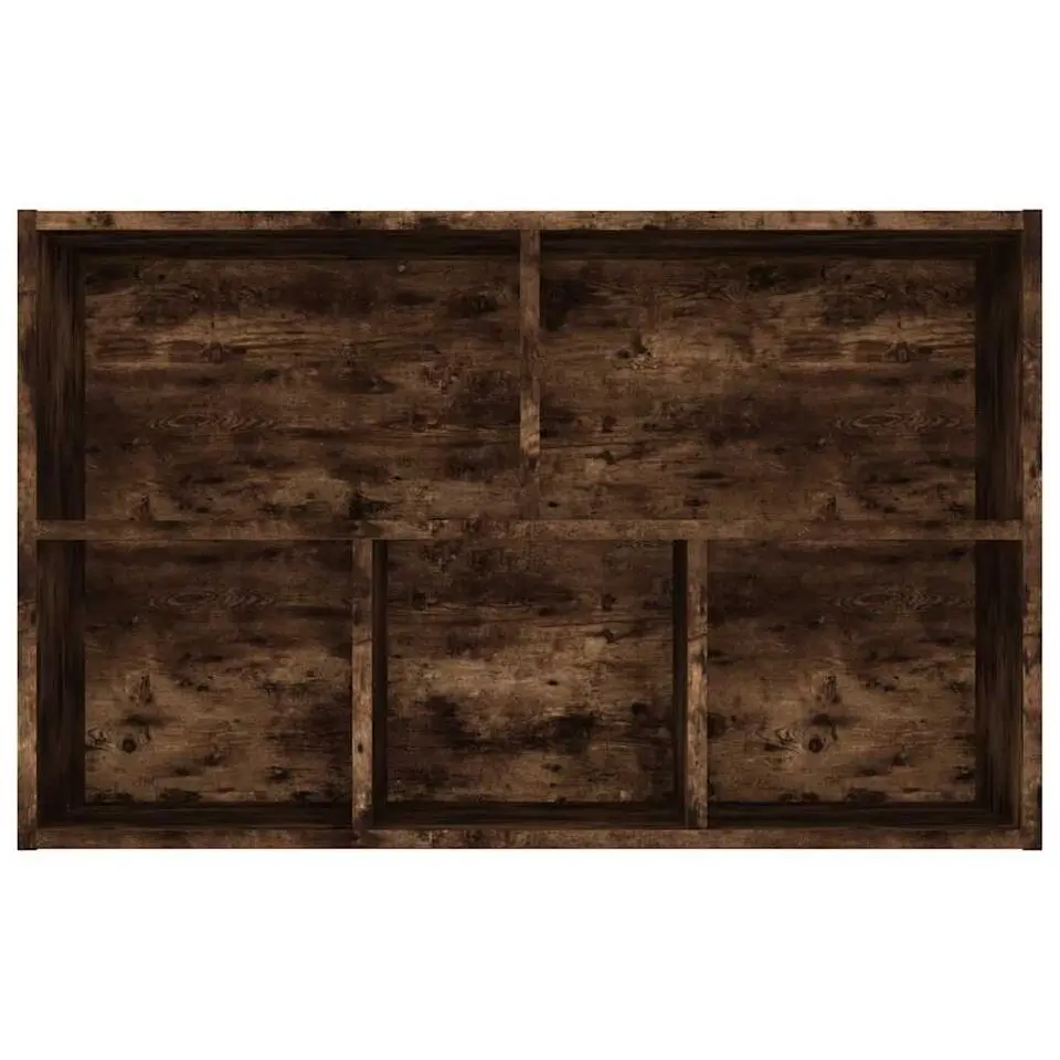 vidaXL - Boekenkast/dressoir met 5 vakken - Gerookt eiken - Hout - 50x25x80 cm