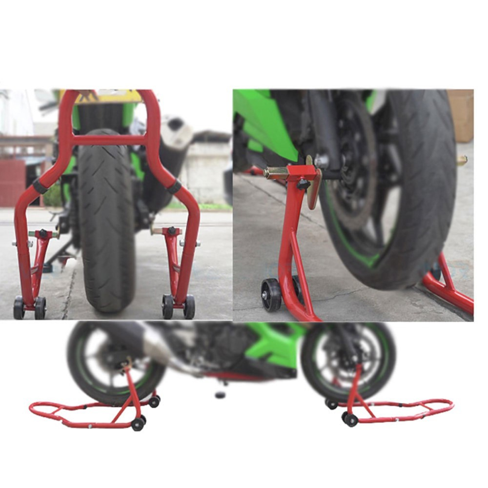 Motorrad Stand Halterung Hinterradaufzug Montage Ständer - Schwarz