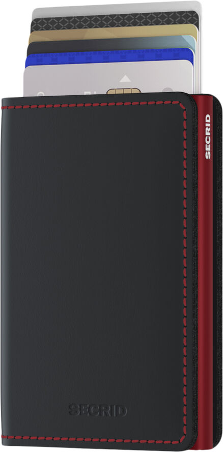 Secrid Slimwallet Black-red