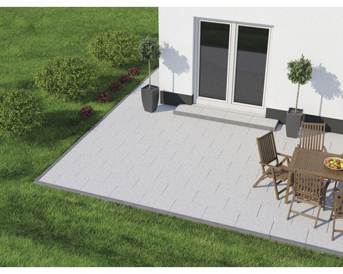 FLAIRSTONE granieten terrasplaat IJsland Witgrijs 60 x 40 x 3 cm