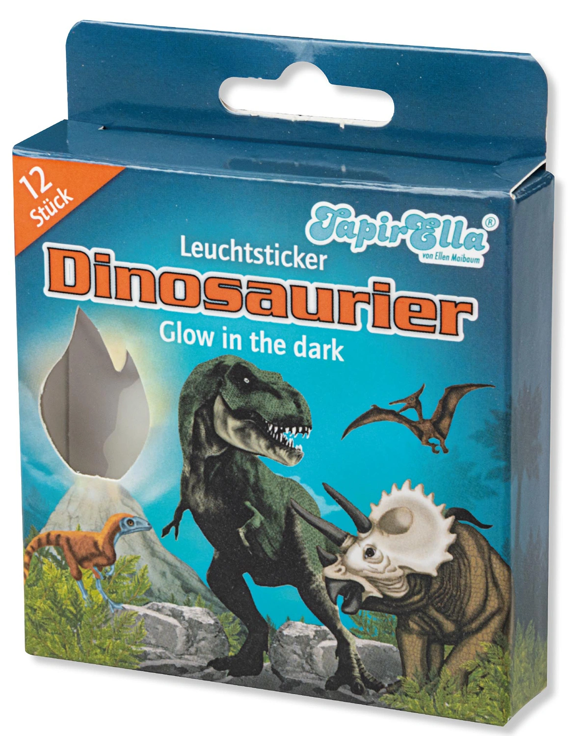 Leuchtsticker TAPIRELLA - DINOSAURIER 12-teilig