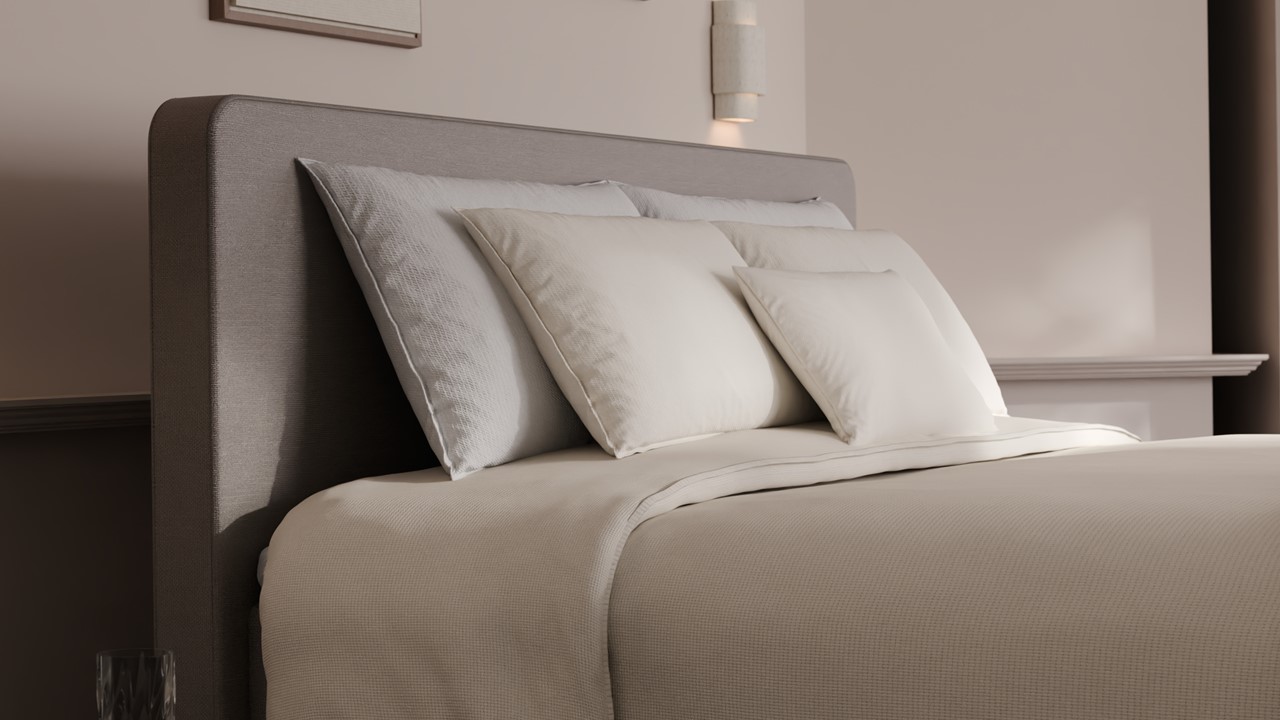 Elektrische boxspring Glade - Natural linen natural