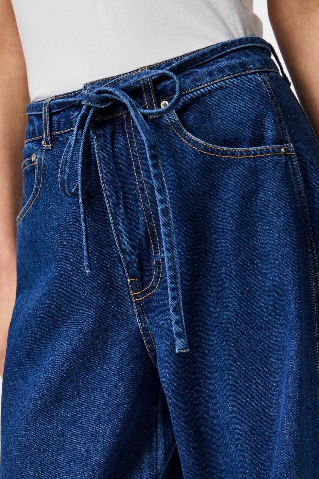 Pieces Pcfenna Tie Barrel Jeans Fsy