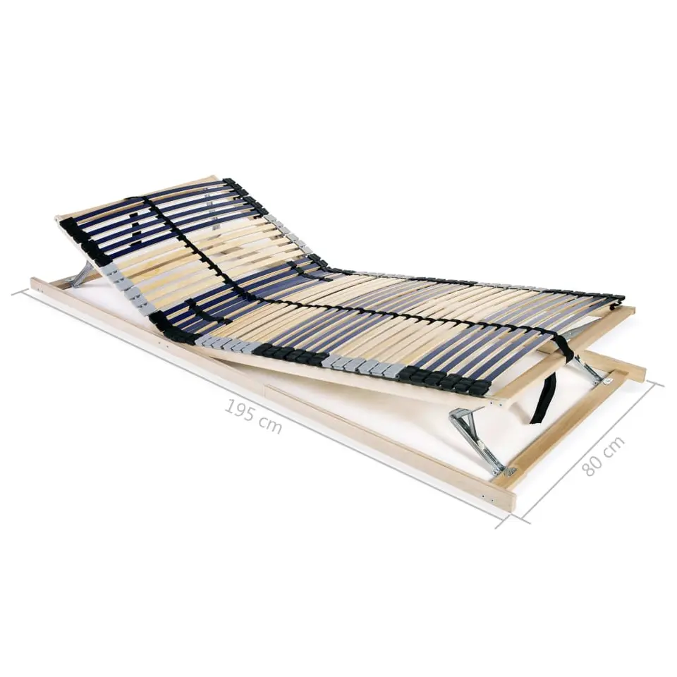 vidaXL - Bedbodem - Bruin - Hout - 80 x 200 cm