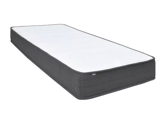 Ensemble matelas et sommier tapissier Gris foncé Tissu 80x200 2