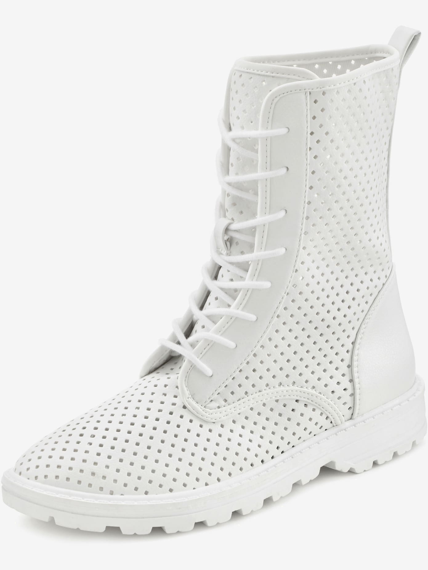 Bottines à lacets bottines d'été avec petites découpes
