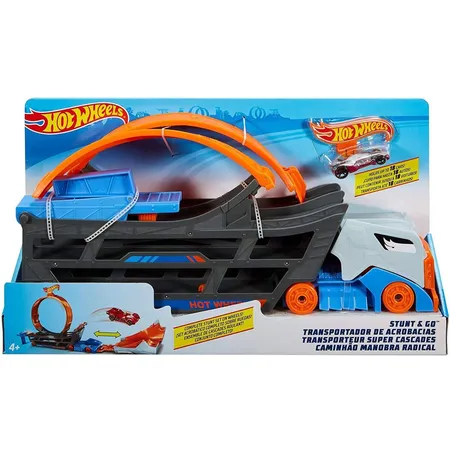 Hot Wheels Stunt N Go Transporter & Trackset