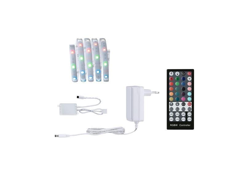 Paulmann LED-Stripe MaxLED 250 RGBW, 1.5 m Basisset Beschichteter LED-Streifen mit variabler Lichtfarbe, kürzbar