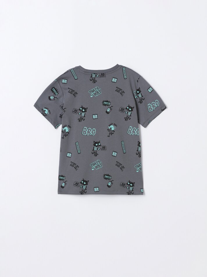 Pacote com 4 camisetas de manga curta sortidas - Índigo