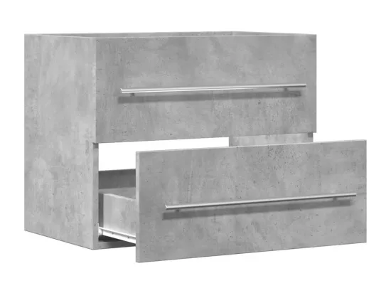 Armoire d'évier Gris béton 60x38,5x48 cm Aggloméré