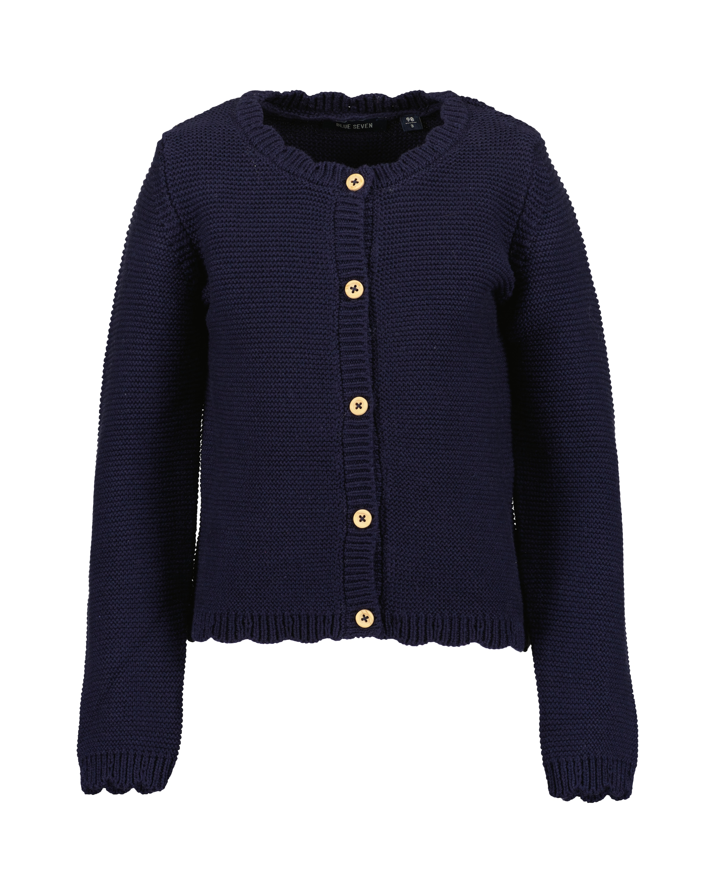Blue Seven Cardigan , mit süssen, gewellten Kanten