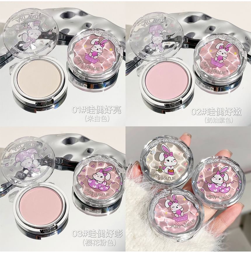Art Value - Water Ripple Pink Bunny Highlighter - 3 kleuren