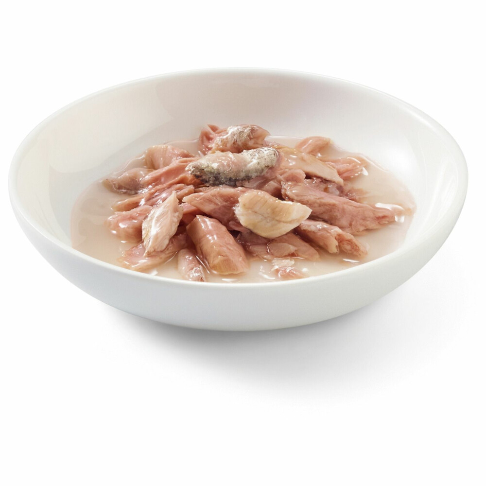 14x Schesir Kattenvoer Gekookte Tonijn en Sardines70 gr