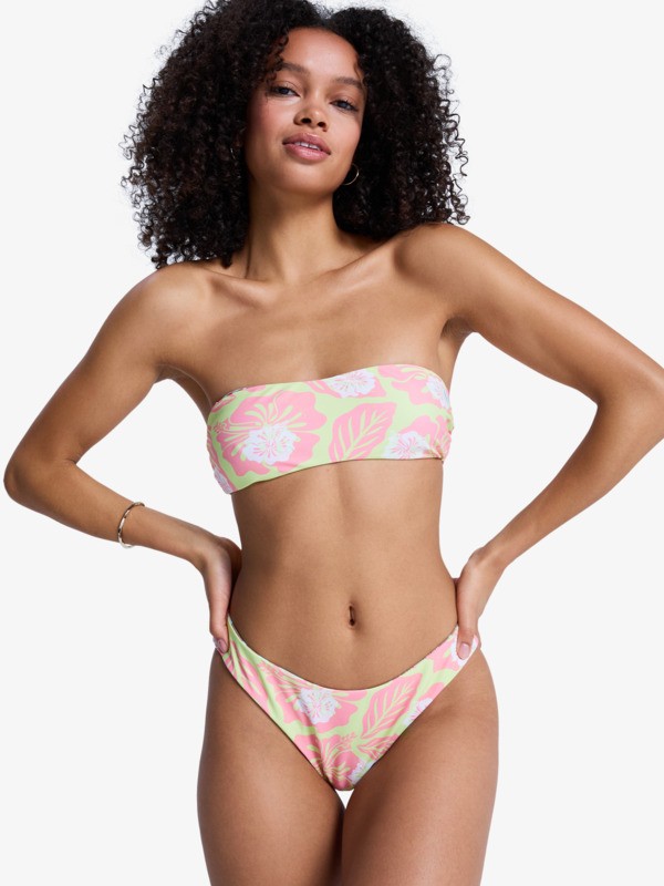 Hibiscus Hype RV Bandeau Haut de bikini bandeau Vert Femme