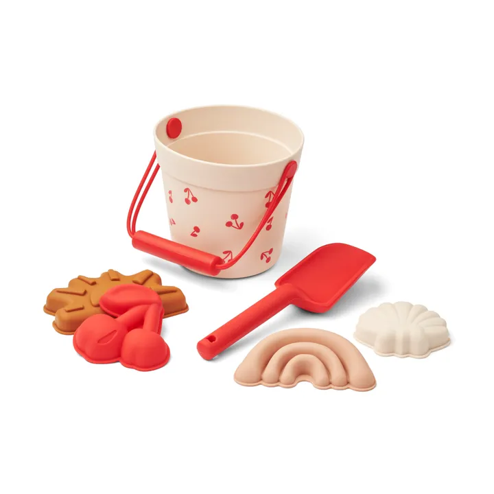 Liewood Seau de plage Dante et ses accessoires | Cherries/Apple blossom