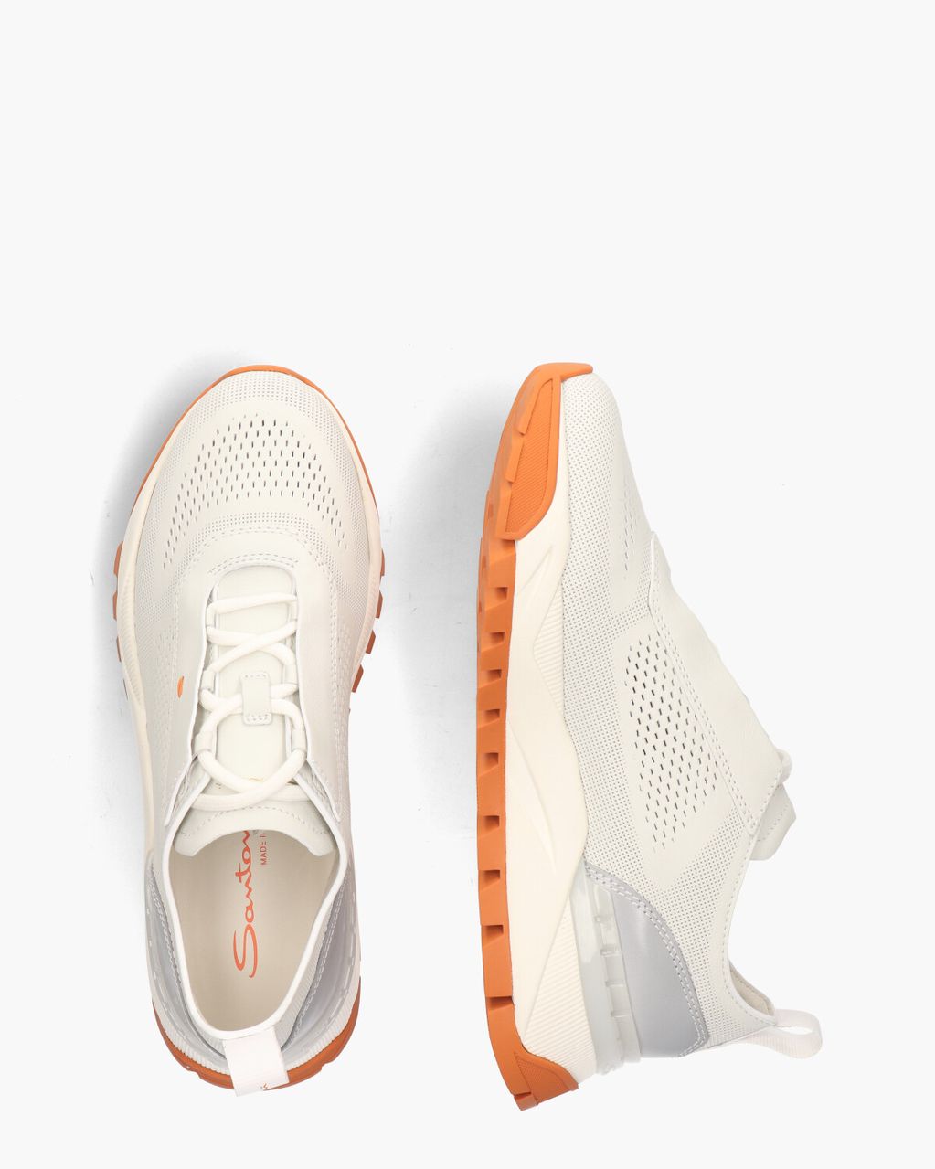 Santoni 21976 Off-White Herensneakers
