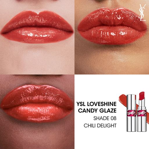 Yves Saint Laurent Loveshine Candy Glaze Lipgloss Stick, 8 Chili Delight