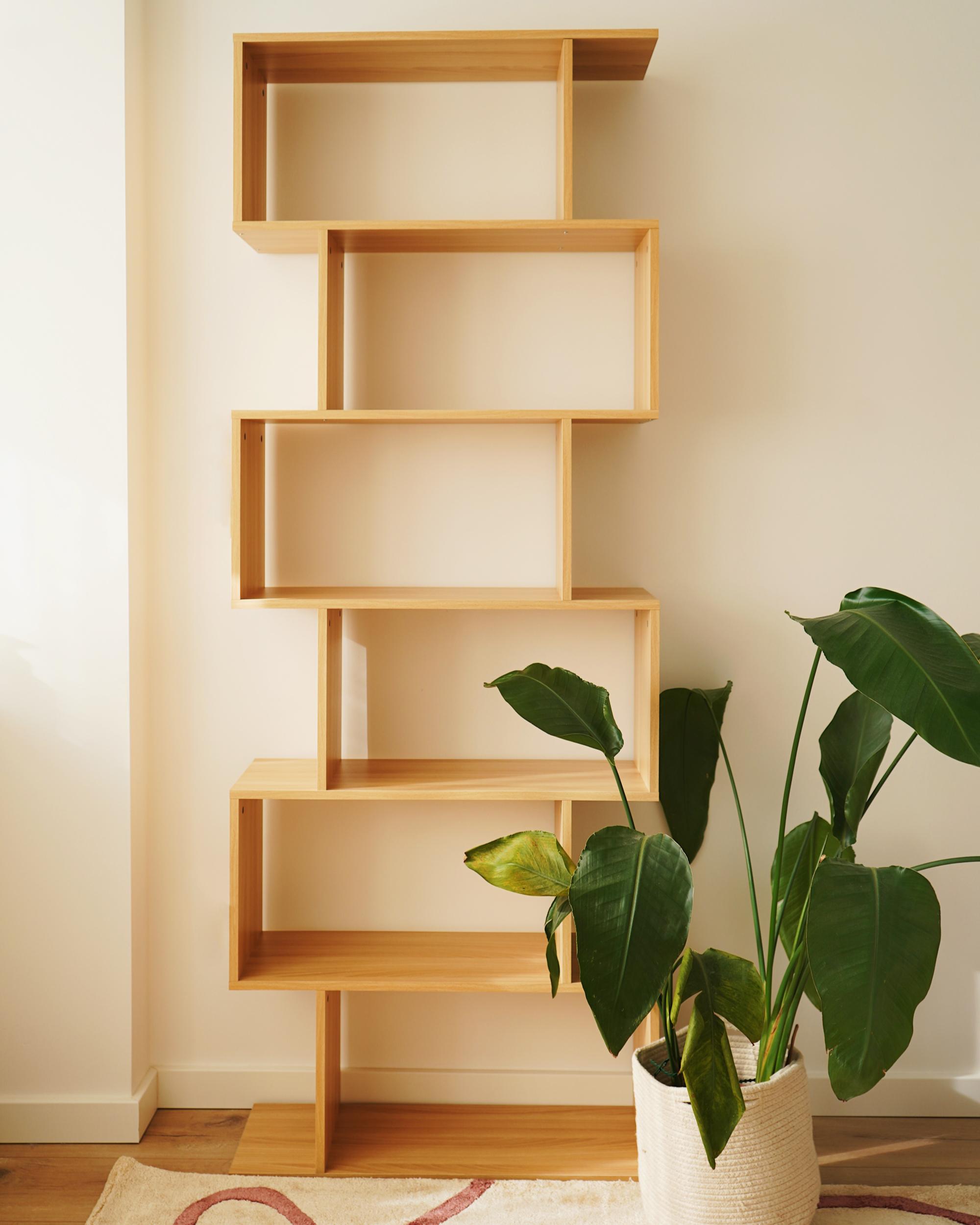Boekenkast met 6 planken VALDOSA 190 cm Lichtbruin