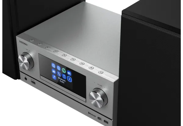 Kenwood M-9000S - Mikrosystem - 2 x 50 Watt - sølv