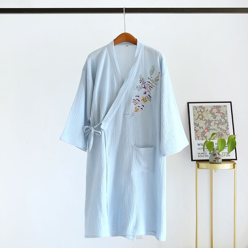 Finlies - Pyjamajas met geborduurde bloemen