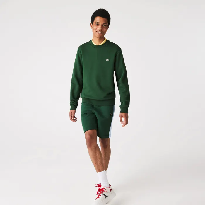 Lacoste Bio Cotton Fleece Crew Sweater Heren