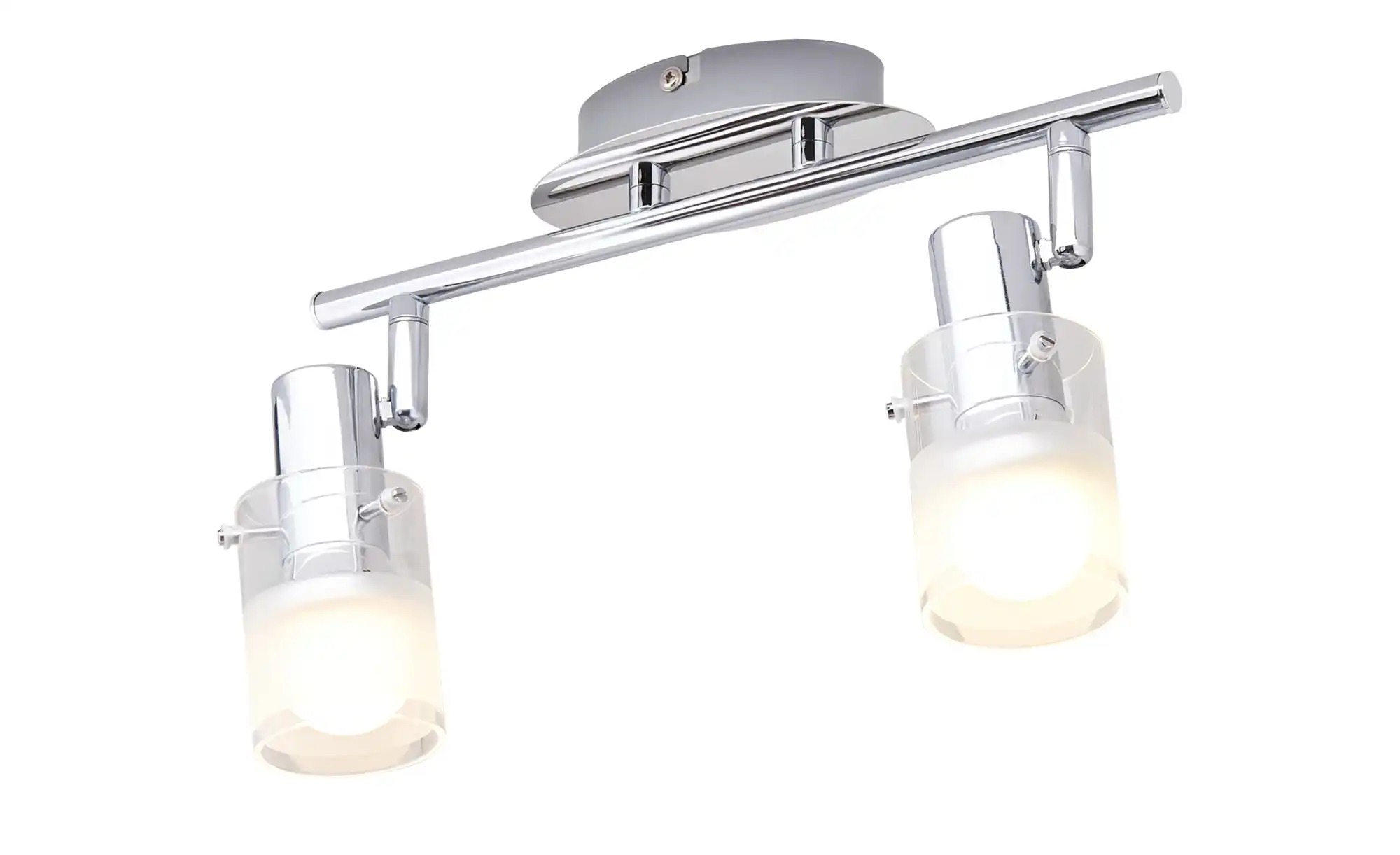 KHG LED-Deckenstrahler, 2-flammig Glas teilsatiniert
