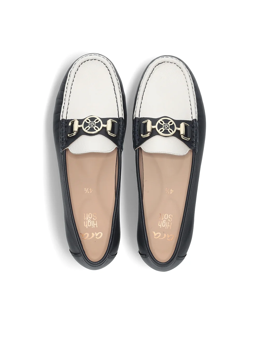 Slipper Atlanta blau weiß